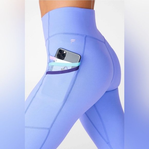 Fabletics Leggings Size Small Light Blue Trinity High-Waisted Pockets  Motion365 - Picture 12 of 13